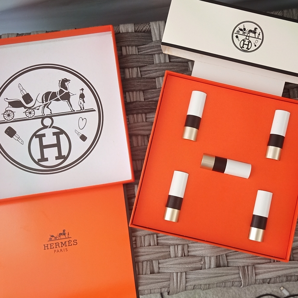 BNIB Exquisite Hermes Lipstick Boxed Set of 5💄 - Picture 2 of 8